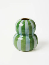 Load image into Gallery viewer, Fonda Stripe Vase | Green Blue