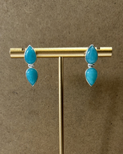 Load image into Gallery viewer, Andrea Dangle Amazonite Earrings | Silver
