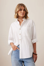 Load image into Gallery viewer, Peta Oversized Shirt | White Organic Cotton