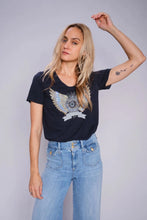 Load image into Gallery viewer, Gethi Deco Tee | Salute Navy
