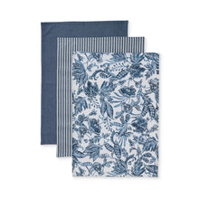 Load image into Gallery viewer, Samara Dark Blue Teatowel | Set 3