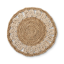 Load image into Gallery viewer, Palma Two Tone Natural Placemat