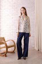 Load image into Gallery viewer, Tove Serpent Blouse | Grey