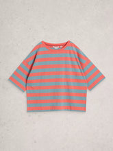 Load image into Gallery viewer, Katya Stripe T-Shirt | Coral Multi