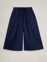 Load image into Gallery viewer, Lauryn Poplin Wide Leg Crop Pant | Dark Navy