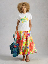 Load image into Gallery viewer, Darcie Midi Skirt | Yellow Multi