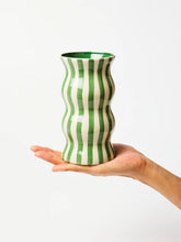Load image into Gallery viewer, Palma Stripe Vase | Green