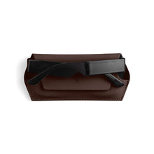 Load image into Gallery viewer, Leather Glasses Case | Chocolate