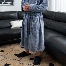 Load image into Gallery viewer, Cosy Men's Sherpa Slippers | Navy