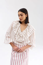 Load image into Gallery viewer, Ellery Blouse | Antique Bark Stripe