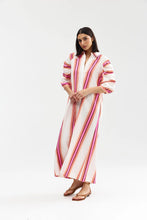 Load image into Gallery viewer, Blythe Dress | Poppy Papaya Stripe