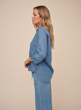 Load image into Gallery viewer, Shirt Tail Button Down | Indigo Harbour Wash