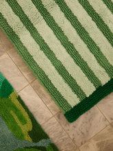 Load image into Gallery viewer, Striped Reversible Bath Mat | Green