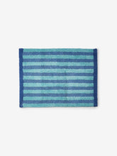 Load image into Gallery viewer, Striped Reversible Bath Mat | Blue
