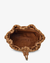 Load image into Gallery viewer, Box Weave Bucket Bag | Tan