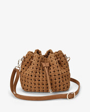 Load image into Gallery viewer, Box Weave Bucket Bag | Tan
