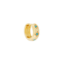 Load image into Gallery viewer, Turquoise Starburst Huggies