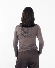 Load image into Gallery viewer, Maud Dainty Blank Hoodie | Choc Mousse