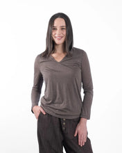 Load image into Gallery viewer, Maud Dainty Blank Hoodie | Choc Mousse