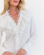 Load image into Gallery viewer, Shantal Frill Shirt | Polka Dot