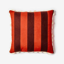Load image into Gallery viewer, Big Stripe Burgundy Cushion