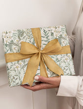 Load image into Gallery viewer, Gift Wrap Roll 3m - Ivory Garden
