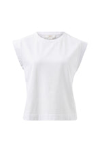 Load image into Gallery viewer, Esme Extended Shoulder Tee | White