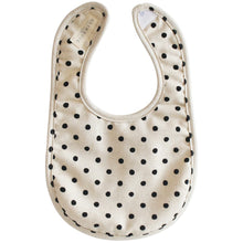 Load image into Gallery viewer, Bib | Black Linen Spot