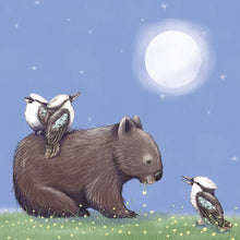 Load image into Gallery viewer, Mini Card Nighttime Wombat