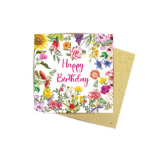 Load image into Gallery viewer, Mini Card Floral Happy Birthday