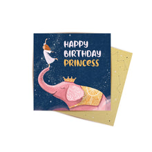 Load image into Gallery viewer, Mini Card Princess and the Elephant