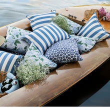 Load image into Gallery viewer, Outdoor Blue Stripe Cushion 50x50cm