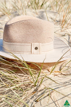 Load image into Gallery viewer, Peta Flexibraid Camel/Ivory Mix Fedora