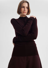 Load image into Gallery viewer, Talia Merino Knit Tee in Espresso