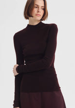 Load image into Gallery viewer, Talia Merino Knit Tee in Espresso