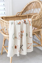Load image into Gallery viewer, Alphabet Baby Blanket | Natural