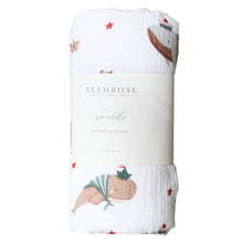 Load image into Gallery viewer, Muslin Swaddle | Whales