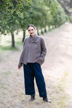 Load image into Gallery viewer, M.A.Dainty Trucker Jeans | Dark Denim w/ Tobacco tie