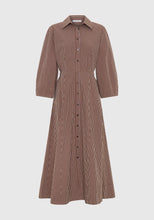 Load image into Gallery viewer, McKenna Stripe Dress | Chocolate