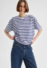 Load image into Gallery viewer, Jericho Stripe Tee | Cobalt