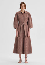 Load image into Gallery viewer, McKenna Stripe Dress | Chocolate