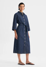 Load image into Gallery viewer, Wyatt Denim Dress | Stripe
