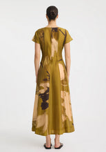 Load image into Gallery viewer, Astra Pintuck Dress | Moss Print
