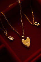 Load image into Gallery viewer, Stella Crystal Heart Necklace | Gold