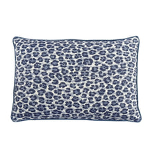 Load image into Gallery viewer, Outdoor Blue leopard print pillow .