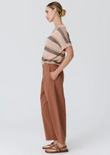 Load image into Gallery viewer, Liana V-neck Pointelle Knit | Pink/Black