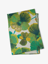 Load image into Gallery viewer, Wild Pansy Verde Linen Tablecloth | Medium