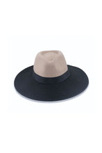 Load image into Gallery viewer, Maui Wide Brim Fedora | Black/Taupe