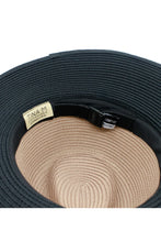 Load image into Gallery viewer, Maui Wide Brim Fedora | Black/Taupe
