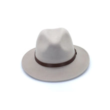Load image into Gallery viewer, Zermatt Wool Felt Fedora | Light Grey